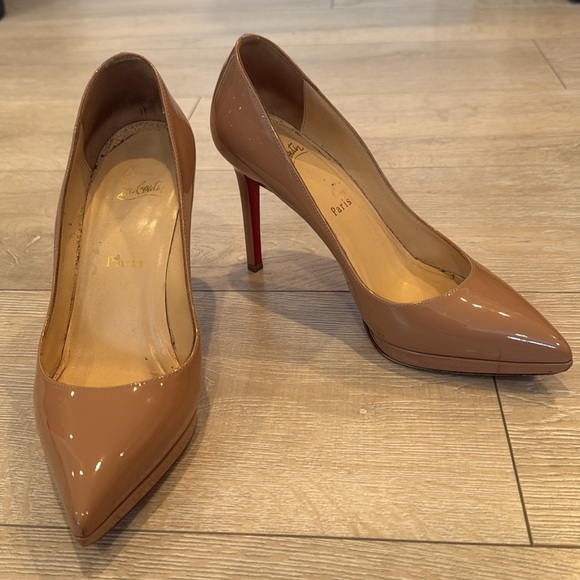 Christian Louboutin Nude Patent Heels